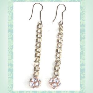 Elegant Gold Chain Drop Earrings